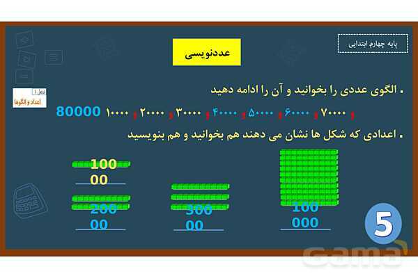 پاورپوینت ریاضی چهارم ابتدایی | فصل 1: عددنویسی- پیش نمایش