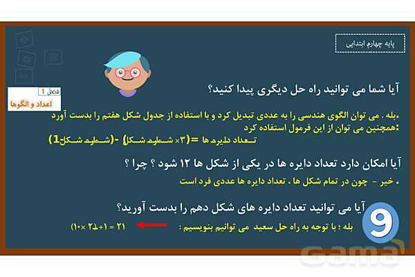 پاورپوینت ریاضی چهارم ابتدایی | فصل 1: الگوها - پیش نمایش