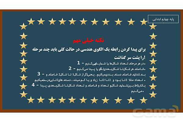 پاورپوینت ریاضی چهارم ابتدایی | فصل 1: الگوها - پیش نمایش