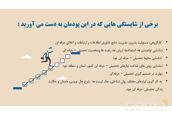 پاورپوینت تدریس پودمان هدایت تحصیلی - حرفه ای کار و فناوری نهم- پیش نمایش