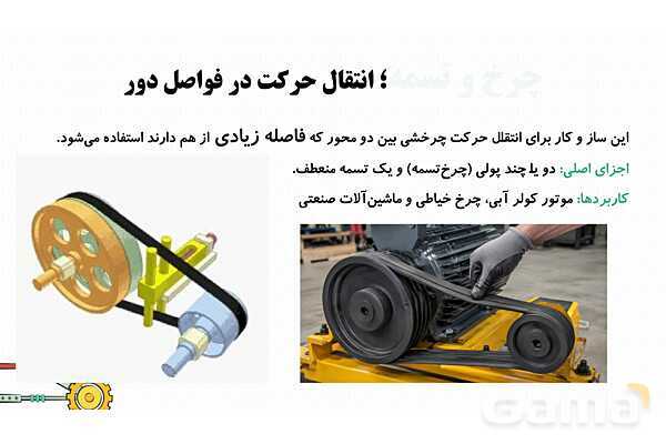 پاورپوینت تدریس پودمان ساز و کارهای حرکتی کار و فناوری نهم- پیش نمایش