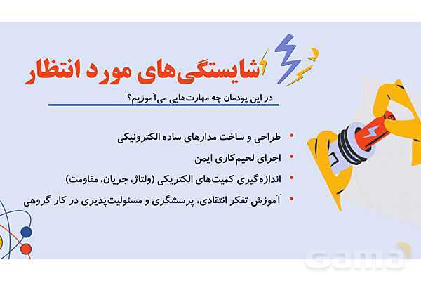 پاورپوینت پودمان 4: الکترونیک | درس کار و فناوری هشتم- پیش نمایش