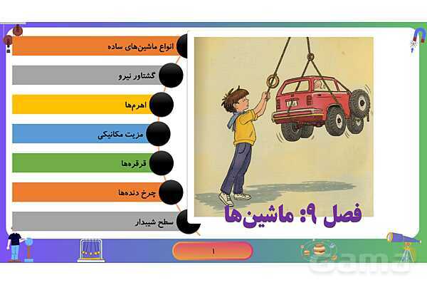 پاورپوینت فصل 9 علوم نهم: ماشین‌های ساده- پیش نمایش