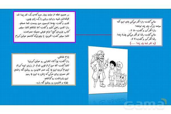 پاورپوینت داستان محور ریاضی هفتم | فصل 2: اعداد صحیح- پیش نمایش