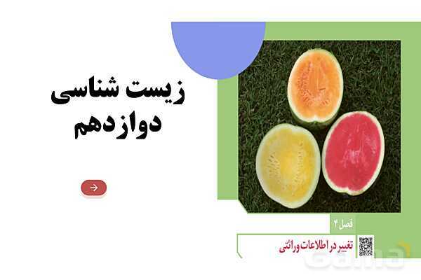 پاورپوینت فصل چهارم زیست دوازدهم: تغییر در اطلاعات وراثتی