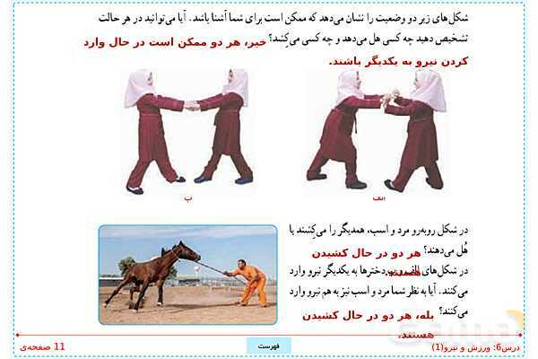 پاورپوینت تدریس علوم تجربی ششم دبستان | درس 6: ورزش و نیرو (1)- پیش نمایش