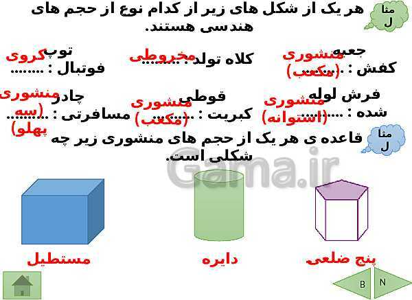 پاورپوینت تدریس ریاضی هفتم | فصل 6: سطح و حجم- پیش نمایش