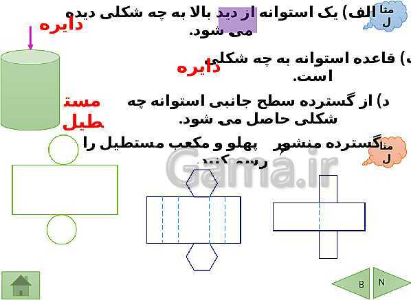 پاورپوینت تدریس ریاضی هفتم | فصل 6: سطح و حجم- پیش نمایش