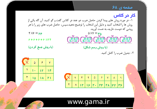 پاورپوینت تدریس و راهنمای گام به گام ریاضی سوم دبستان | فصل 4: ضرب و تقسیم (ضرب عدد های یک رقمی)- پیش نمایش