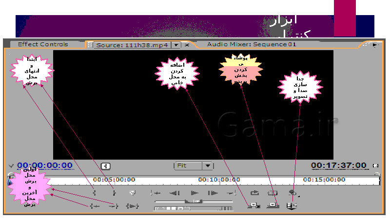 پاورپوینت کاربر Adobe Premier دوازدهم رشته تصویر سازی و جلوه‌های ویژه رایانه‌ای دوره دوم متوسطه- کاردانش- پیش نمایش