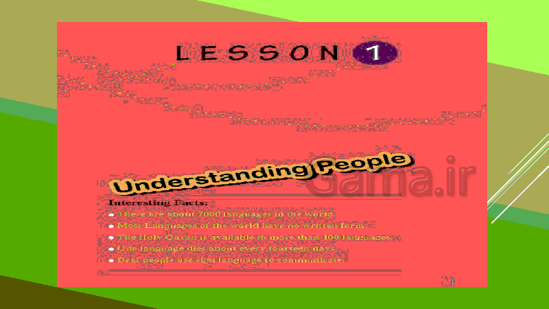 پاورپوینت تدریس کامل زبان انگلیسی (2) پایه یازدهم | Lesson 1: Underestanding People- پیش نمایش