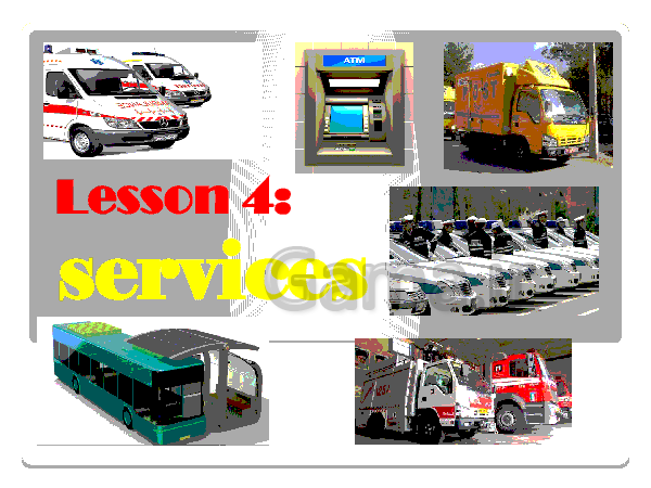 پاورپوینت زبان انگلیسی پایه نهم | درس چهارم: Lesson 4:services- پیش نمایش