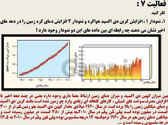 پاورپوینت انسان و محیط زیست یازدهم | درس 4: انرژی، حرکت، زندگی + پاسخ فعالیت ها- پیش نمایش