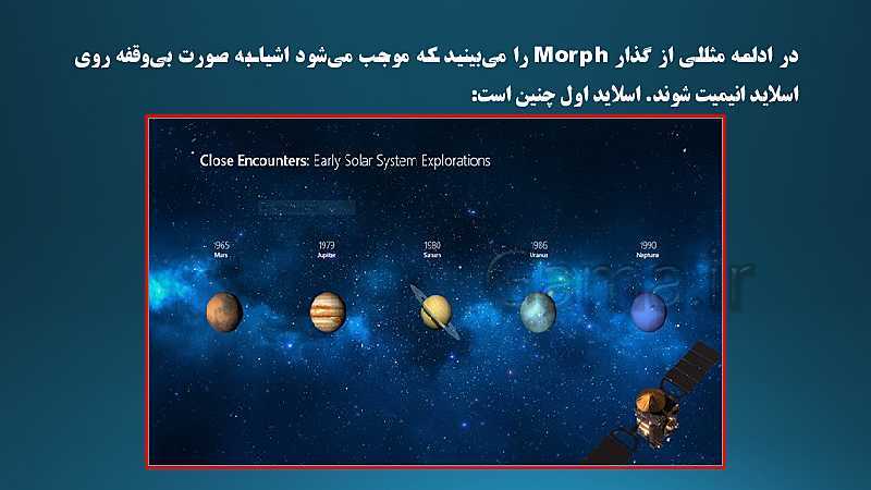 پاورپوینت آموزش استفاده از ویژگی Morph در پاورپوینت 2019- پیش نمایش