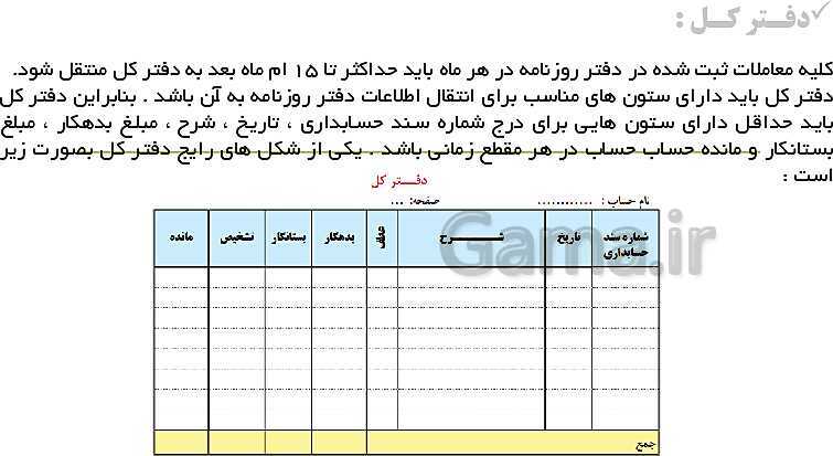 پاورپوینت حسابداری عمومی مقدماتی دهم | تدریس توانایی 2: ثبت و گزارش حسابها- پیش نمایش