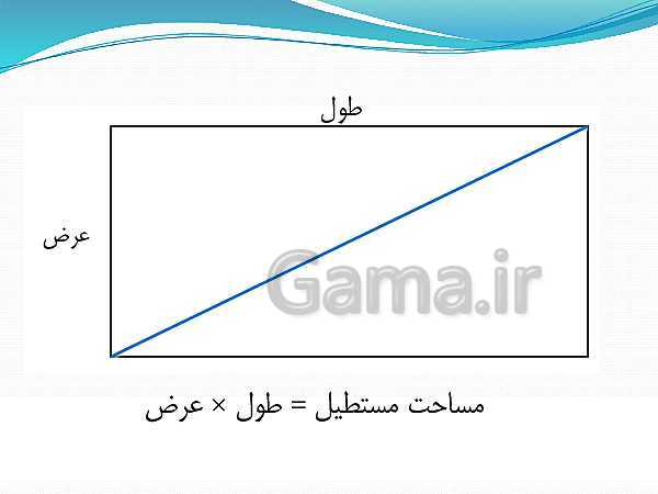 پاورپوینت ریاضی چهارم دبستان | مساحت شکل‌های هندسی - پیش نمایش