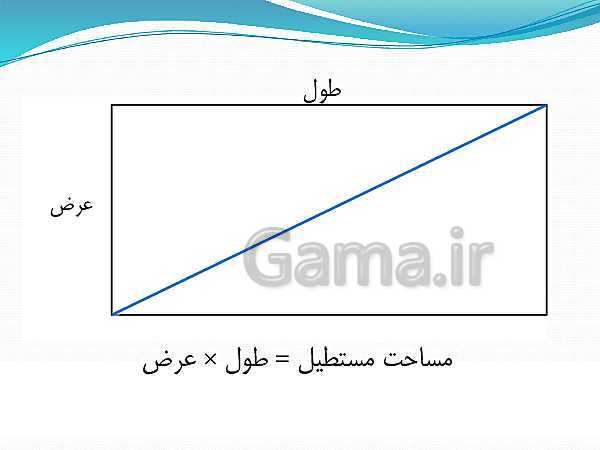 پاورپوینت ریاضی چهارم دبستان | مساحت شکل‌های هندسی - پیش نمایش