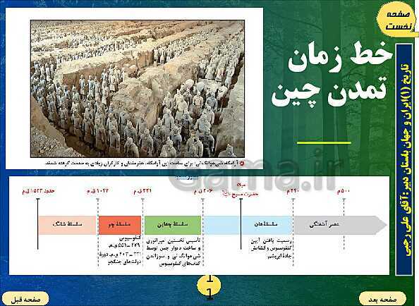 پاورپوینت تدریس تاریخ (1) پایه دهم رشته انسانی I درس 5: تمدن هند و چین- پیش نمایش