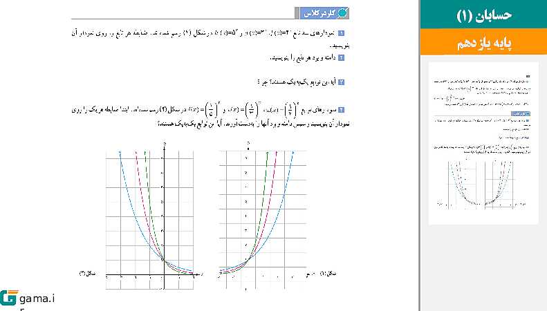 پاورپوینت کتاب محور ویژه تدریس مجازی حسابان (1) یازدهم ریاضی | فصل 1 تا 5- پیش نمایش
