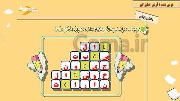 پاورپوینت نگارش چهارم دبستان | 6: آرش کمان‌گیر- پیش نمایش