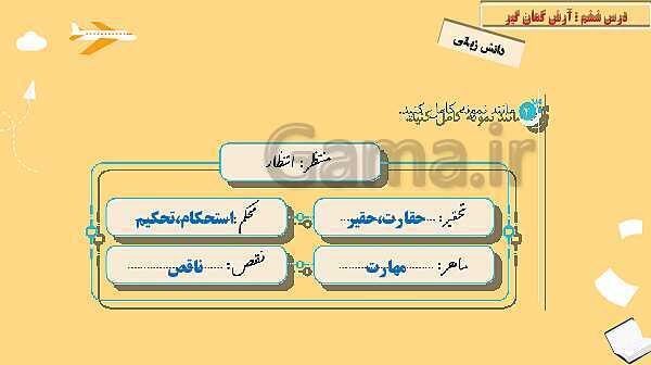 پاورپوینت نگارش چهارم دبستان | 6: آرش کمان‌گیر- پیش نمایش