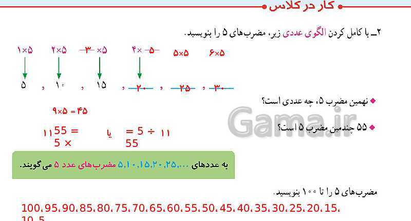 پاورپوینت حل صفحه به صفحه ریاضی ششم دبستان | فصل 1: عدد و الگوهای عددی- پیش نمایش