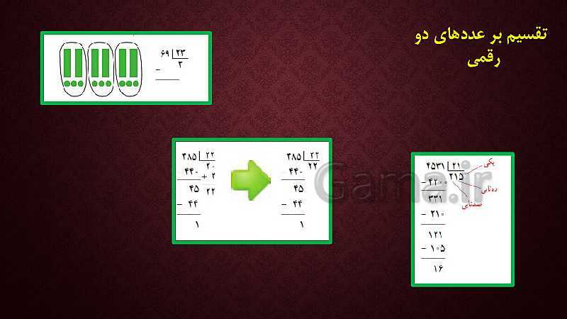 رابطه طولی کتب درسی ریاضی پایه اول تا ششم ( مبحث عملیات ریاضی)- پیش نمایش