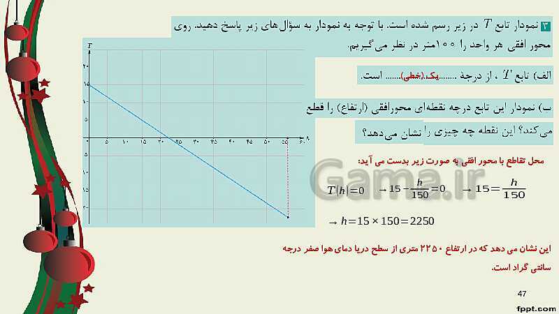 پاورپوینت ریاضی (2) فنی یازدهم هنرستان |  پودمان 2: تابع‌های خطی و درجۀ دوم و کاربرد آنها در حل معادله‌ها و نامعادله‌ها- پیش نمایش