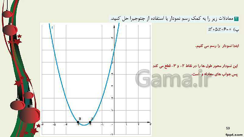 پاورپوینت ریاضی (2) فنی یازدهم هنرستان |  پودمان 2: تابع‌های خطی و درجۀ دوم و کاربرد آنها در حل معادله‌ها و نامعادله‌ها- پیش نمایش