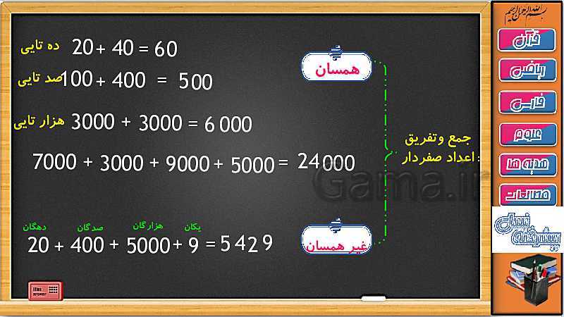 پاورپوینت فصل 2 ریاضی سوم دبستان | جلسه 5: ارزش مکانی (صفحه 31 تا 33)- پیش نمایش