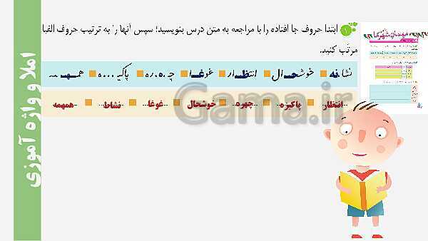 پاورپوینت نگارش چهارم دبستان | درس 7: مهمان شهر ما- پیش نمایش