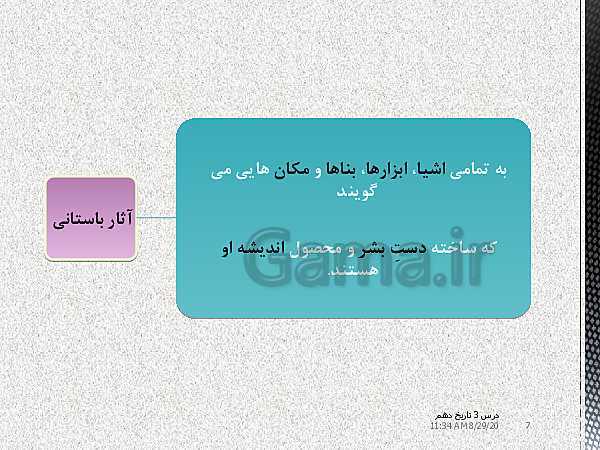 پاورپوینت تدریس تاریخ (1) دهم | درس 3: باستان‌شناسی؛ در جست‌و جوی میراث فرهنگی (صفحه 20 تا 28)- پیش نمایش