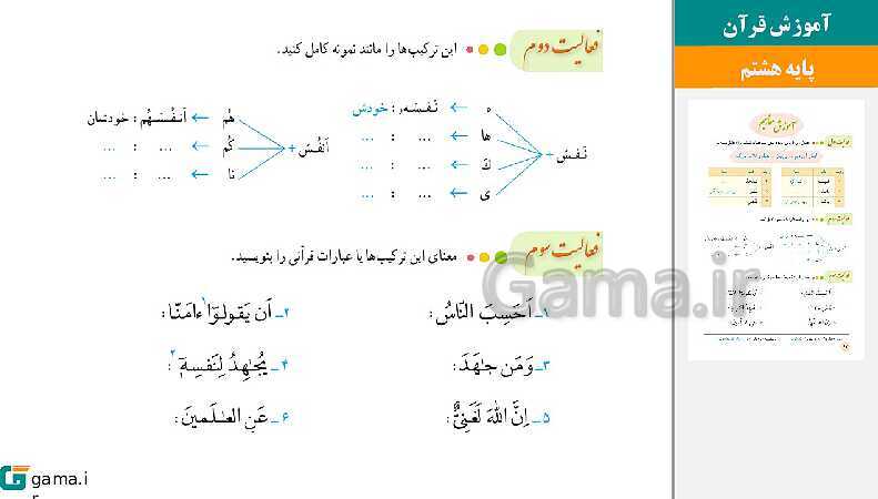 پاورپوینت کتاب محور ویژه تدریس مجازی قرآن هشتم | درس 1 تا 12- پیش نمایش