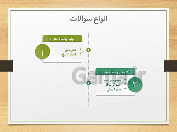 پاورپوینت دوره‌های طرح تعالی مدیریت مدرسه | طراحی سوال استاندارد- پیش نمایش