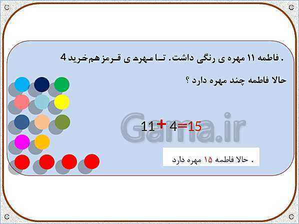 پاورپوینت ریاضی اول دبستان | تم 24: حل مسئله های چند مرحله‌ای و ساعت تقریبی - پیش نمایش