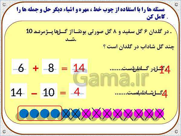 پاورپوینت ریاضی اول دبستان | تم 24: حل مسئله های چند مرحله‌ای و ساعت تقریبی - پیش نمایش