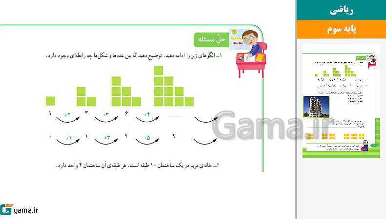 پاورپوینت کتاب محور ویژه تدریس مجازی ریاضی سوم دبستان | فصل 1 تا 8- پیش نمایش