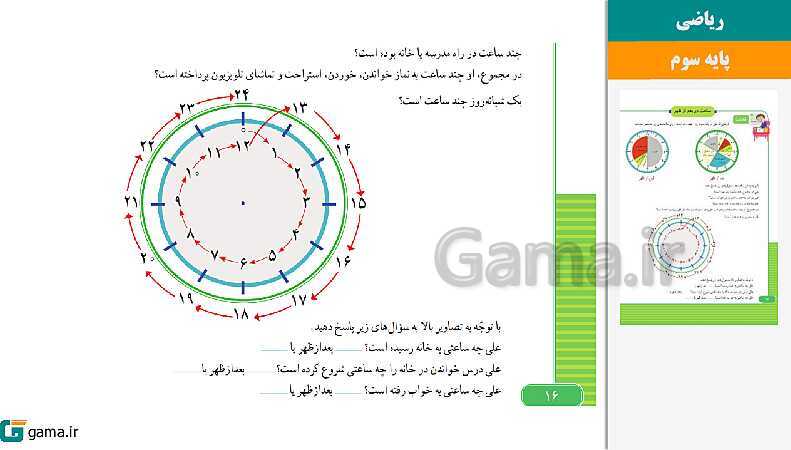 پاورپوینت کتاب محور ویژه تدریس مجازی ریاضی سوم دبستان | فصل 1 تا 8- پیش نمایش