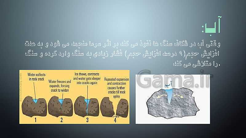 پاورپوینت کنفرانس علوم تجربی هشتم | فصل 13: هوازدگی- پیش نمایش