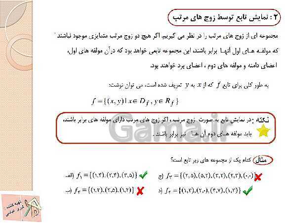 پاورپوینت آموزش ریاضی (1) دهم | فصل 5: تابع- پیش نمایش