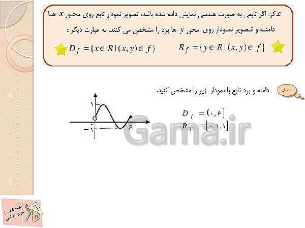 پاورپوینت آموزش ریاضی (1) دهم | فصل 5: تابع- پیش نمایش