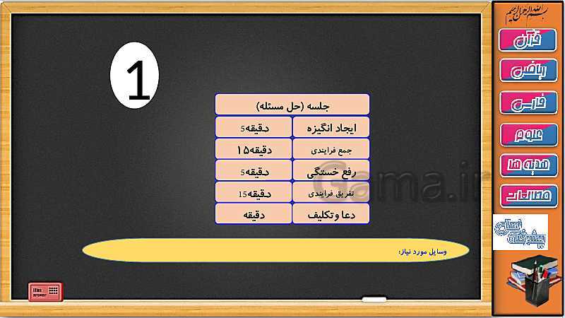 پاورپوینت ریاضی سوم دبستان | فصل 6: جمع انتقالی- پیش نمایش