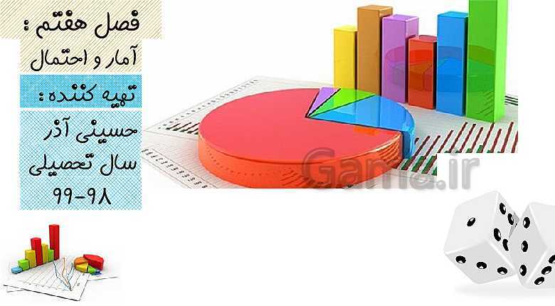 پاورپوینت ریاضی پنجم دبستان | فصل 7: آمار و احتمال (جمع آوری و نمایش داده ها)- پیش نمایش