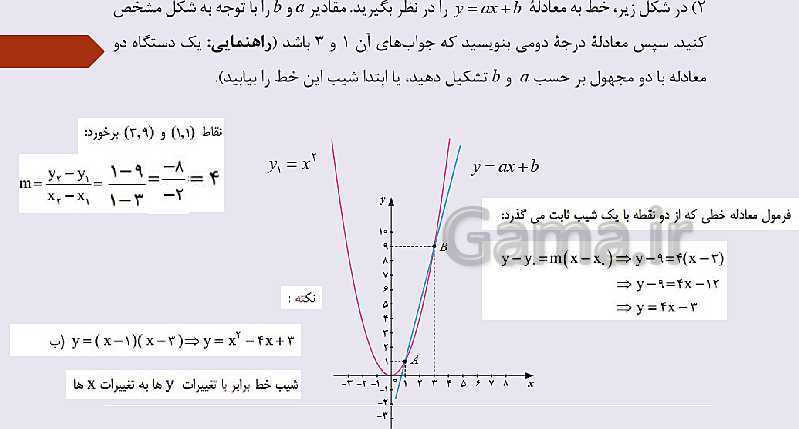 پاورپوینت ریاضی (1) دهم فنی |  پودمان 3: معادله‌های درجۀ دوم- پیش نمایش