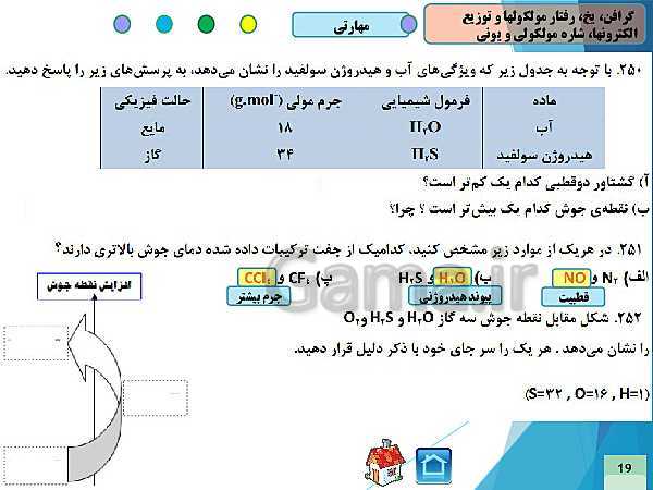 پاورپوینت سوالات فصل سوم شیمی (3) دوازدهم صفحات 70تا76 همراه با پاسخ تشریحی- پیش نمایش