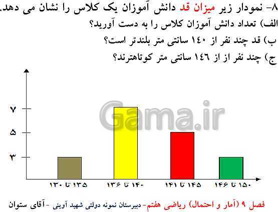 پاورپوینت تدریس ریاضی هفتم | فصل 9: آمار و احتمال- پیش نمایش