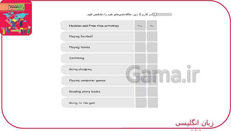 پاورپوینت انگلیسی هشتم  | Lesson 7: My Hobbies- پیش نمایش