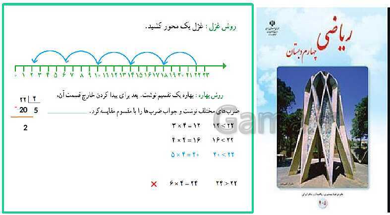 پاورپوینت خلاصه درس ریاضی چهارم دبستان | فصل 3: ضرب و تقسیم- پیش نمایش