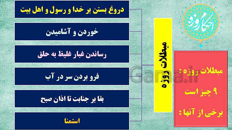 پاورپوینت  تدریس مفهومی دین و زندگی (1) دهم دوره دوم متوسطه | درس 12: یاری از نماز و روزه- پیش نمایش