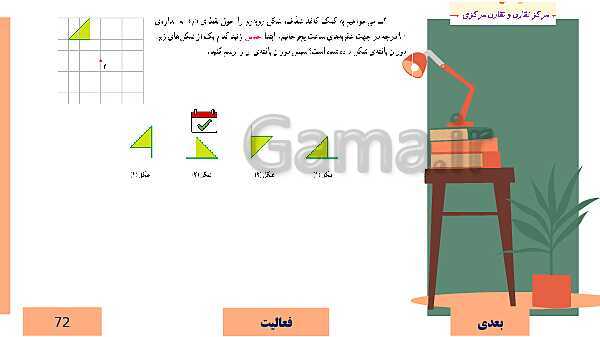  پاورپوینت آموزش مجازی ریاضی ششم دبستان | فصل 4: تقارن و مختصات- پیش نمایش